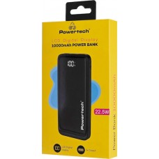POWERTECH power bank PT-1326 με οθόνη, 10000mAh, 22.5W, μαύρο POWERTECH power bank PT-1326 με οθόνη, 10000mAh, 22.5W, μαύρο
